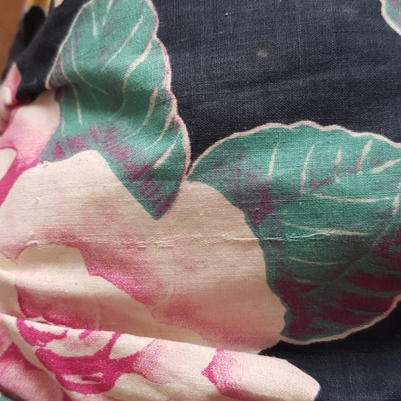 Vintage Baribocraft Deluxe Woodenware Wooden Handle Floral Fabric Purse - Picture 6 of 16